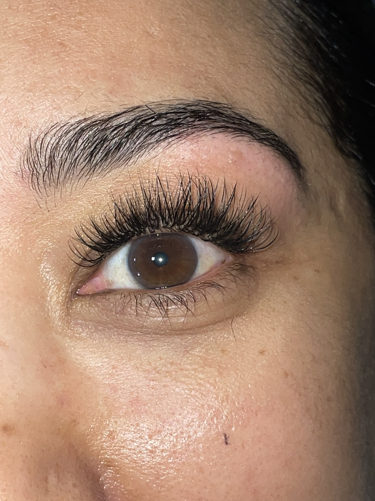 Lash extension transformation before and after by NDI Aesthetics Kuils River