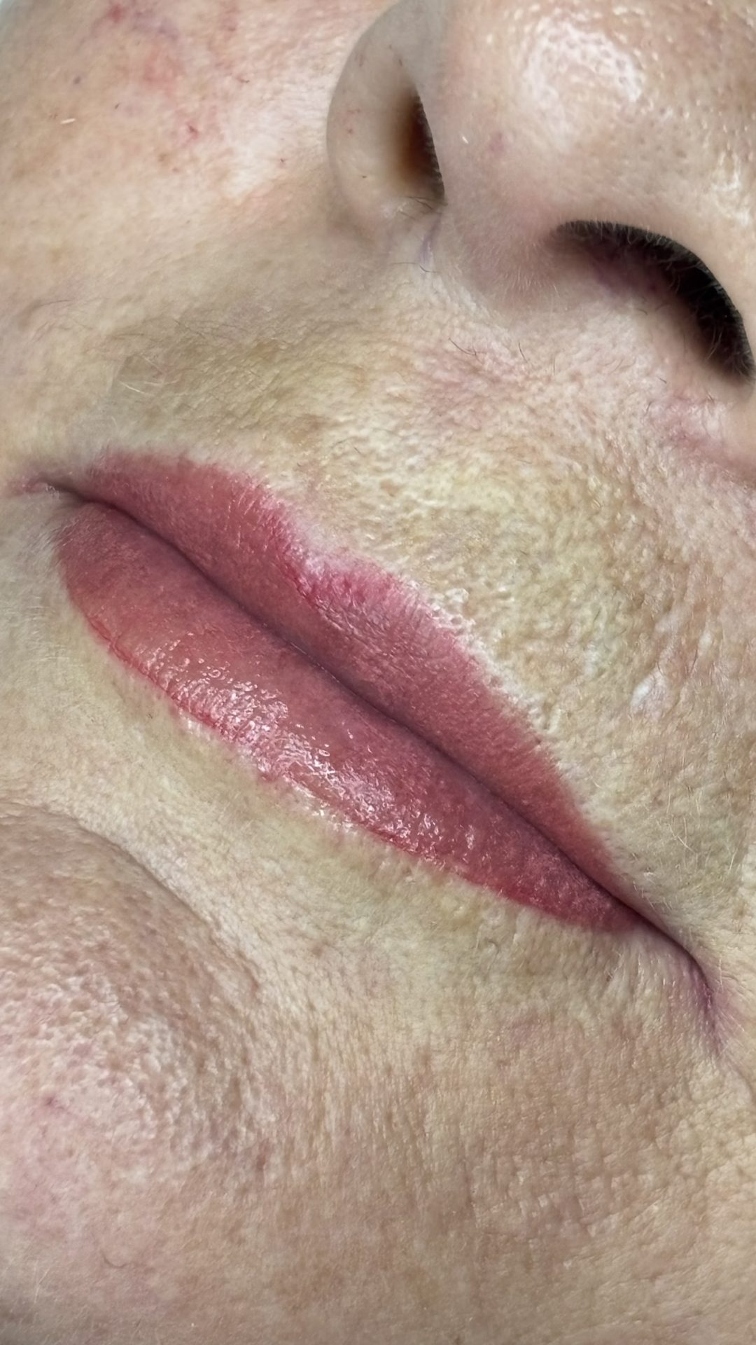 Permanent makeup brow after treatment at NDI Aesthetics Kuils River