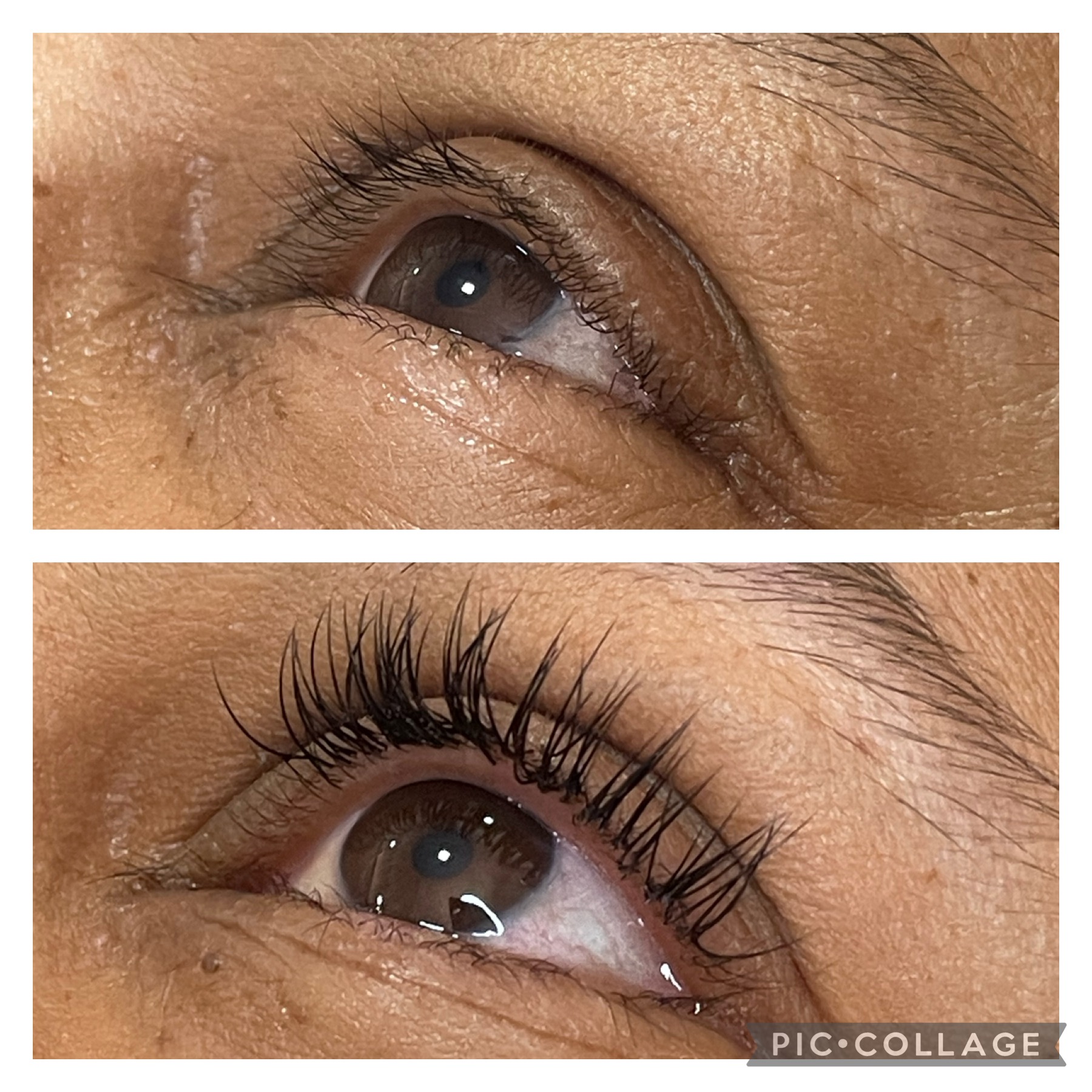 Wet Look lash extensions result by NDI Aesthetics Cape Town