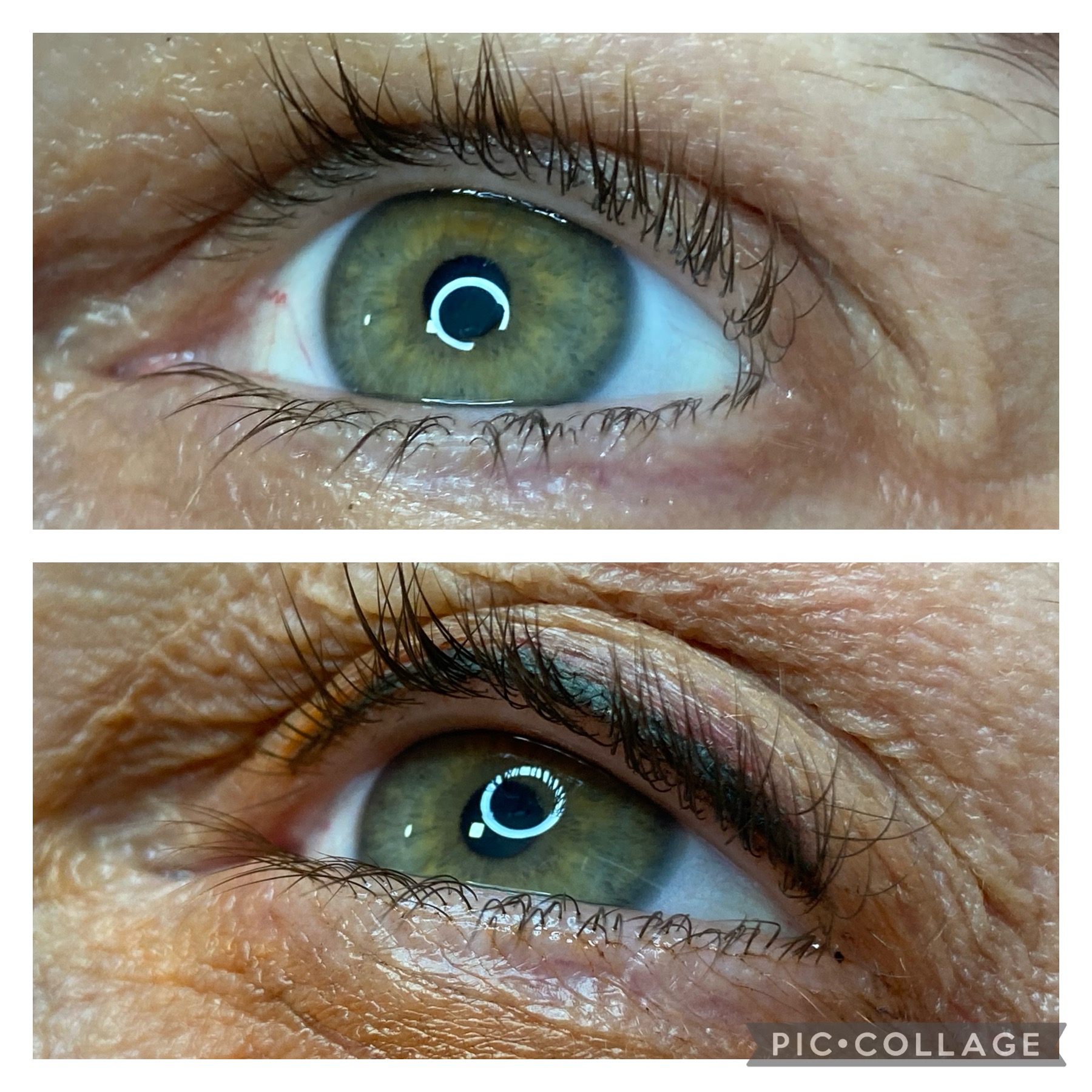 Permanent eyeliner treatment result