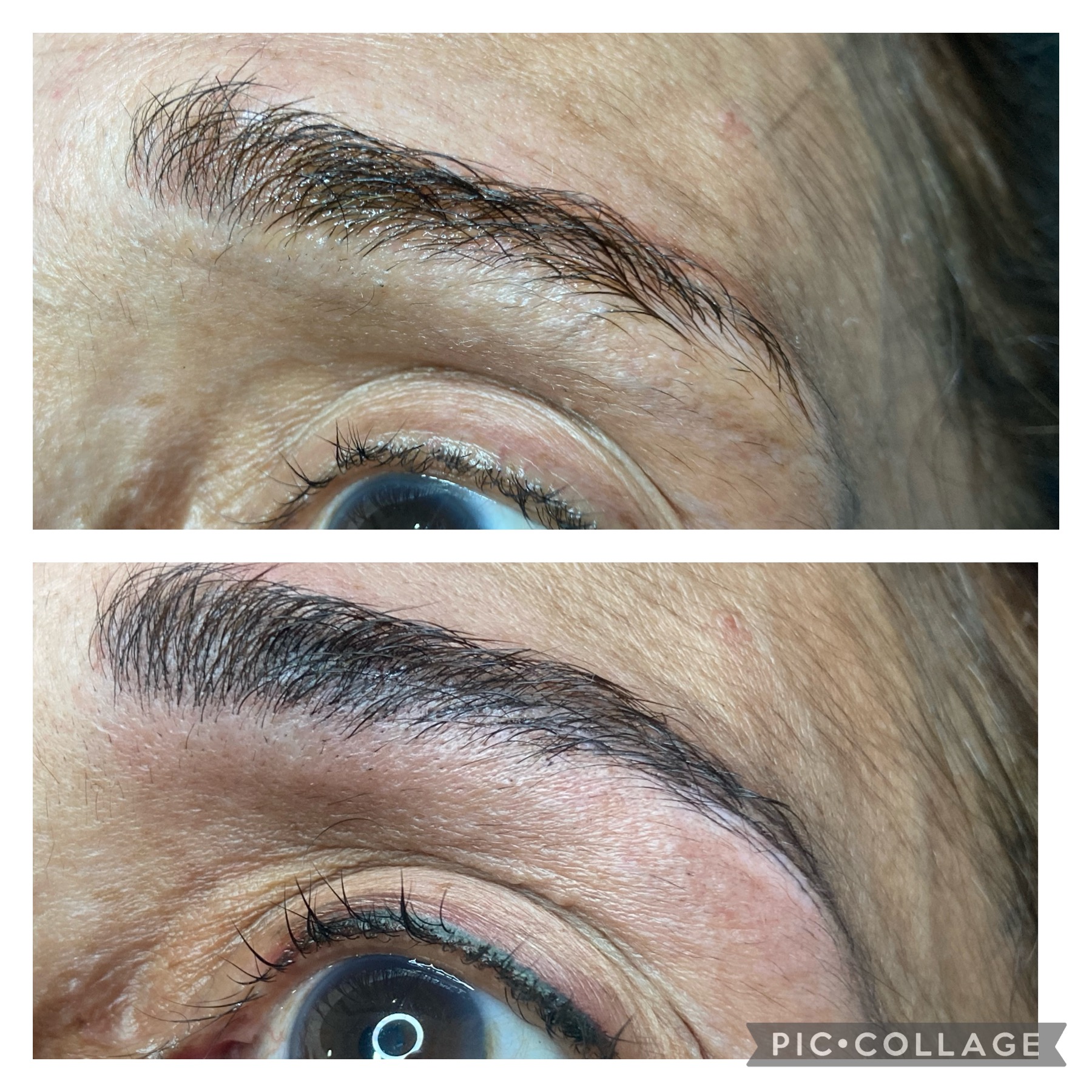 Professional brow waxing treatment at NDI Aesthetics