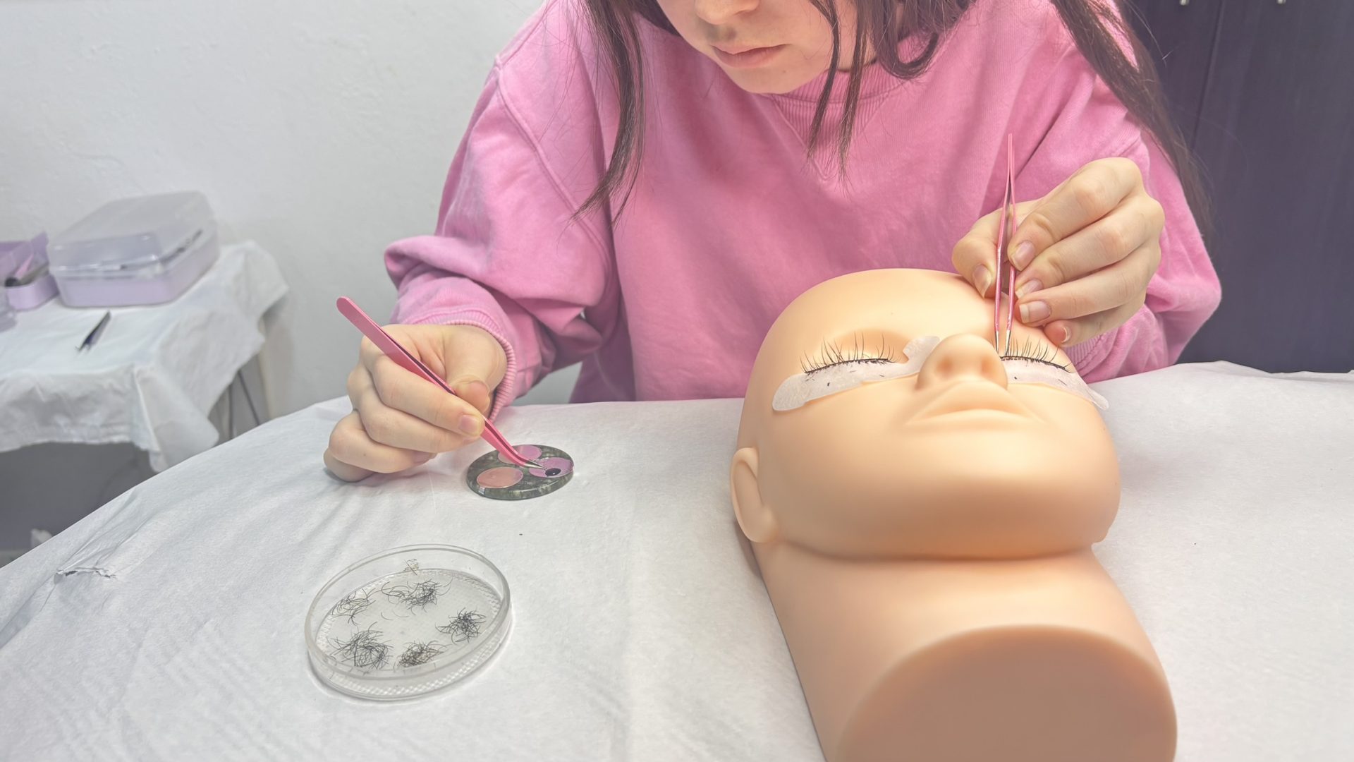 Classic lash extensions training in Cape Town at NDI Aesthetics Academy